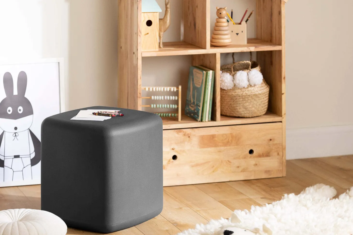 Pouf gris charbon - South Shore