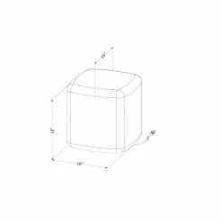 Pouf lumineux blanc - South Shore
