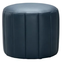Pouf rond - bleu