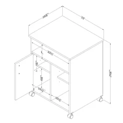 Rangement pour imprimante - South Shore