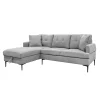 Sectionnel avec chaise longue à gauche et rangement