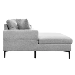 Sectionnel avec chaise longue à gauche et rangement