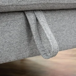 Sectionnel avec chaise longue à gauche et rangement