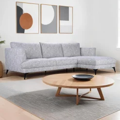 Sectionnel avec chaise longue à droite