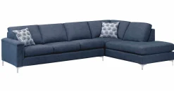 Sectionnel avec chaise longue à droite