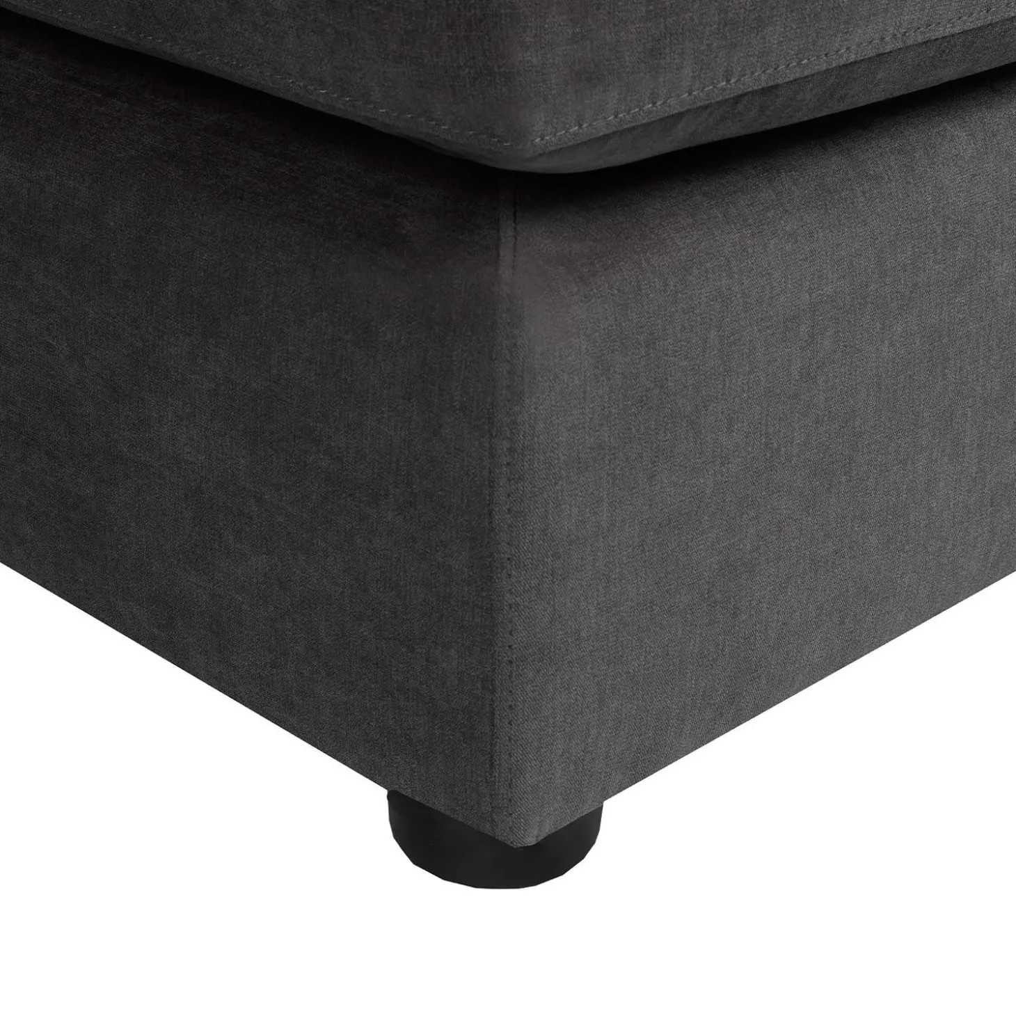 Sectionnel avec chaise longue réversible - gris