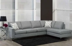 Sectionnel avec chaise longue à droite