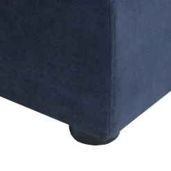 Sectionnel avec chaise longue réversible - bleu