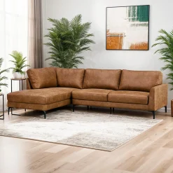 Sectionnel avec chaise longue à gauche
