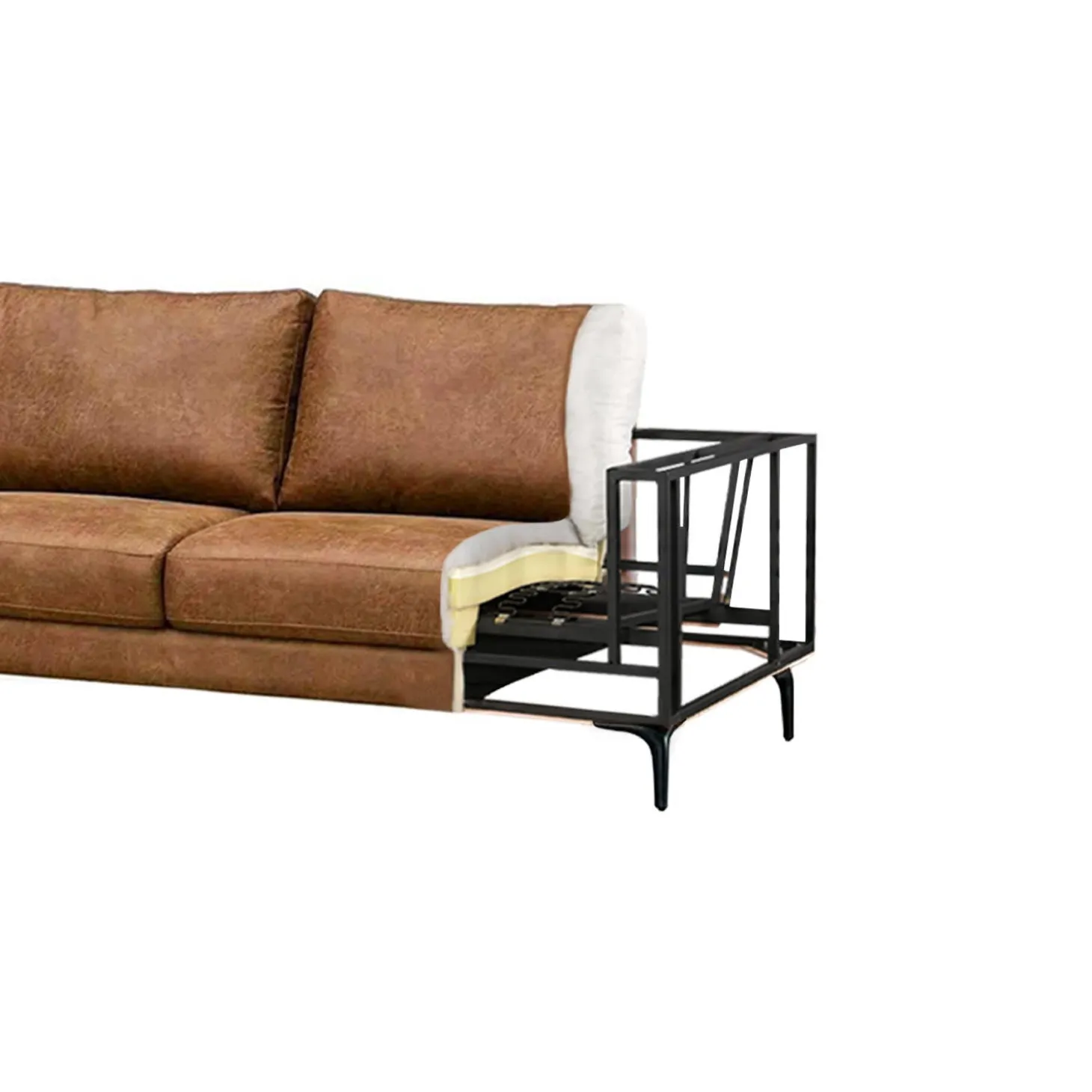 Sectionnel avec chaise longue à gauche