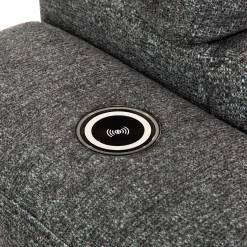 Sectionnel convertible électrique à sièges coulissants et chaise longue avec rangement