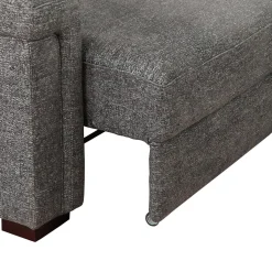 Sectionnel convertible électrique à sièges coulissants et chaise longue avec rangement