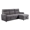 Sectionnel convertible réversible avec prises USB