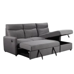 Sectionnel convertible réversible avec prises USB