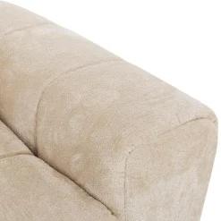Sectionnel de style guimauve avec chaise longue à gauche - crème