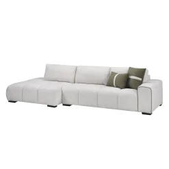 Sectionnel de style guimauve avec chaise longue à gauche