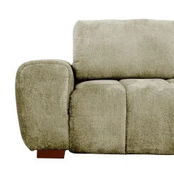 Sectionnel de style guimauve avec chaise longue à droite - sauge
