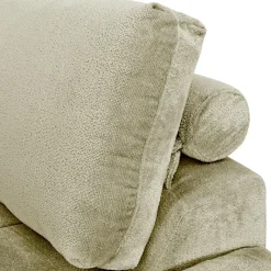 Sectionnel de style guimauve avec chaise longue à droite - sauge