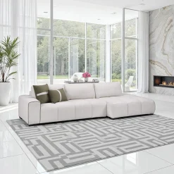 Sectionnel de style guimauve avec chaise longue à droite