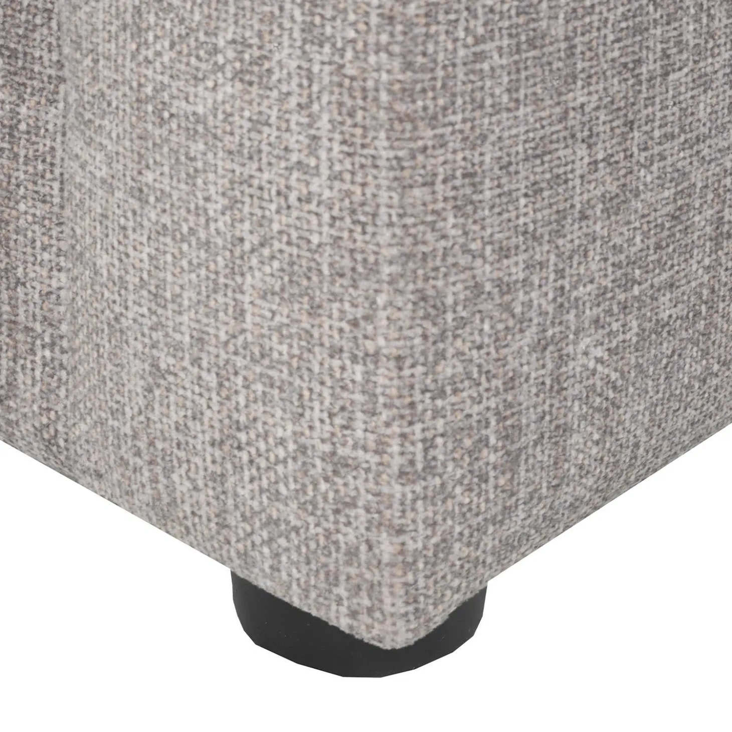 Sectionnel en tissu avec ottoman assorti