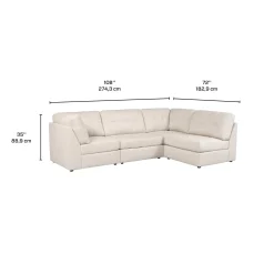 Sectionnel modulaire - 4 mcx