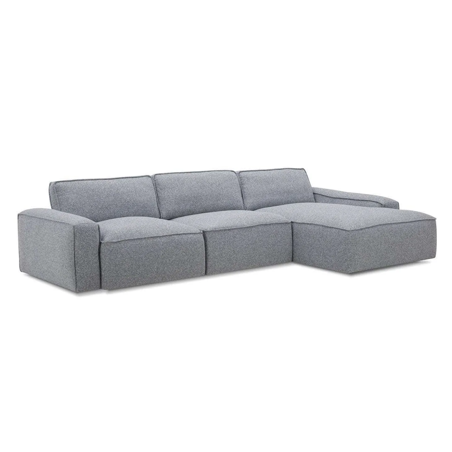 Sectionnel modulaire avec chaise longue à droite - 3 mcx