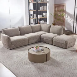 Sectionnel modulaire avec ottoman - 5 mcx