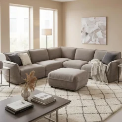 Sectionnel modulaire avec ottoman - 6 mcx