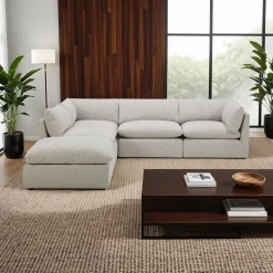 Sectionnel modulaire avec ottoman - 5 mcx