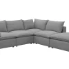 Sectionnel modulaire avec ottoman - 5 mcx