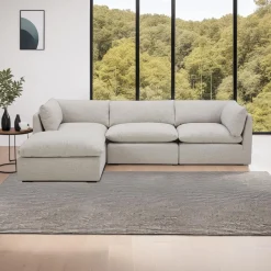Sectionnel modulaire avec ottoman - 4 mcx
