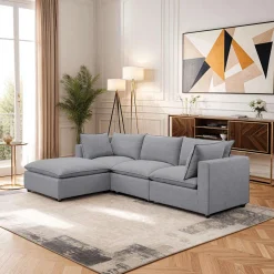 Sectionnel modulaire avec ottoman - 4 mcx
