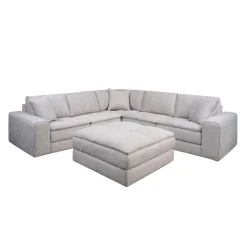 Sectionnel modulaire avec ottoman - 5 mcx