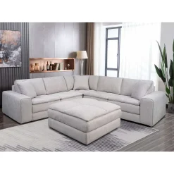 Sectionnel modulaire avec ottoman - 5 mcx