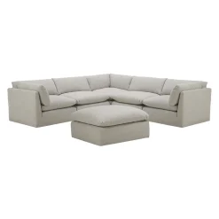 Sectionnel modulaire avec ottoman - 6 mcx
