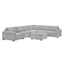 Sectionnel modulaire et ottoman - 7 mcx