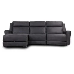 Sectionnel modulaire inclinable et chaise longue avec rangement - 3 mcx