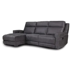 Sectionnel modulaire inclinable et chaise longue avec rangement - 3 mcx