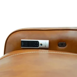 Sectionnel modulaire électrique inclinable avec console, haut-parleurs intégrés, massage et chaleur -6 mcx
