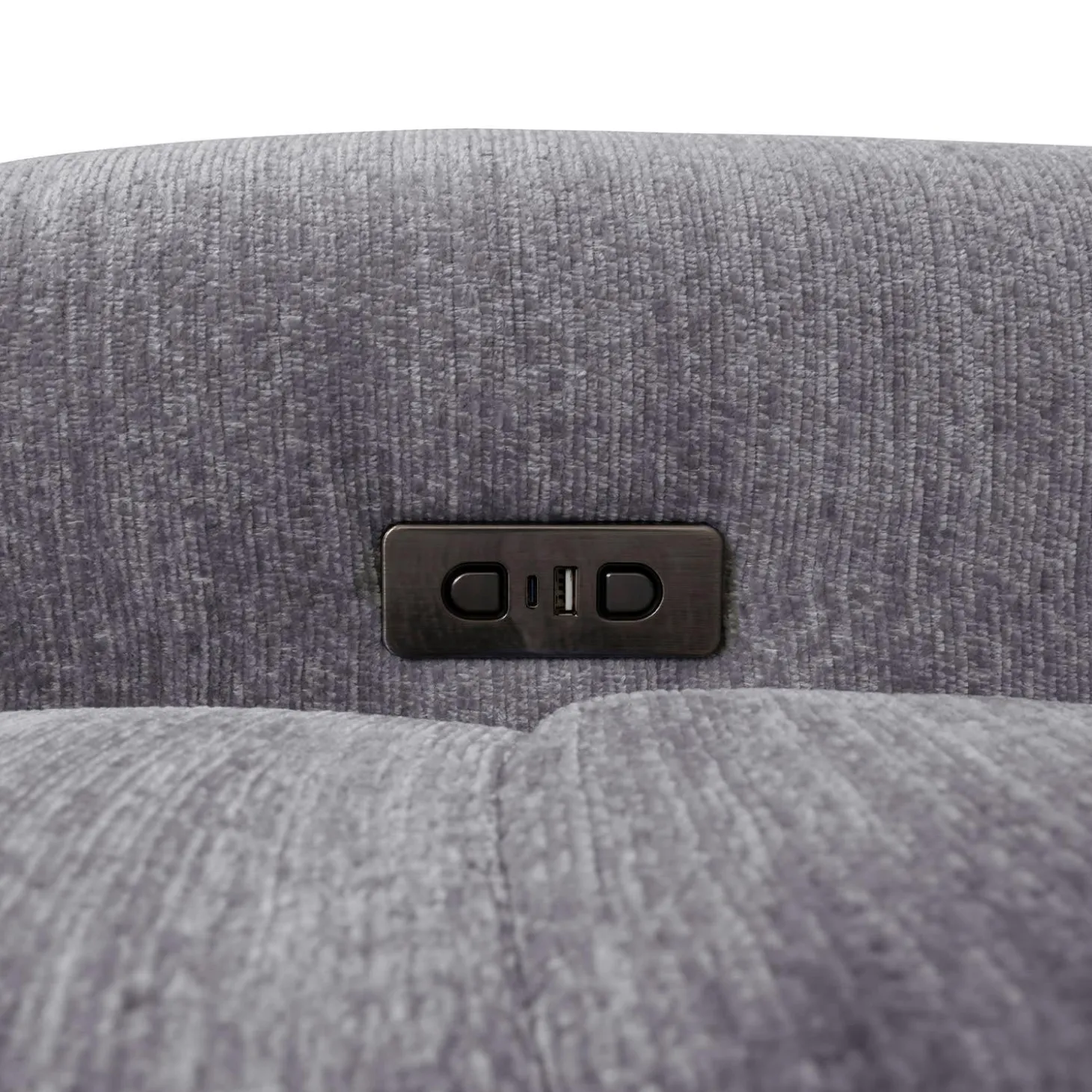 Sectionnel modulaire électrique inclinable avec 1 siège coulissant et chaise longue à gauche avec rangement - 4 mcx