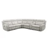 Sectionnel modulaire électrique inclinable avec console et dossier rabattable - 6 mcx