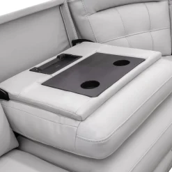 Sectionnel modulaire électrique inclinable avec console et dossier rabattable - 6 mcx