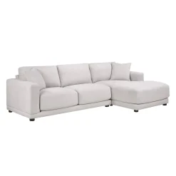 Sectionnel moelleux avec chaise longue à droite