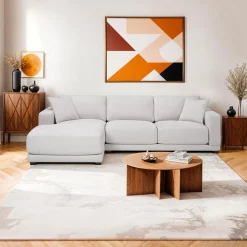 Sectionnel moelleux avec chaise longue à gauche