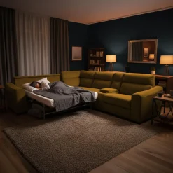 Sectionnel-lit inclinable électrique topaz avec console - 6 mcx