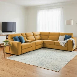 Sectionnel-lit inclinable électrique topaz avec console - 6 mcx