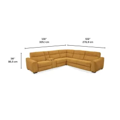 Sectionnel-lit inclinable électrique topaz avec console - 6 mcx