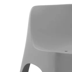 Siège d’extérieur empilable en résine - gris
