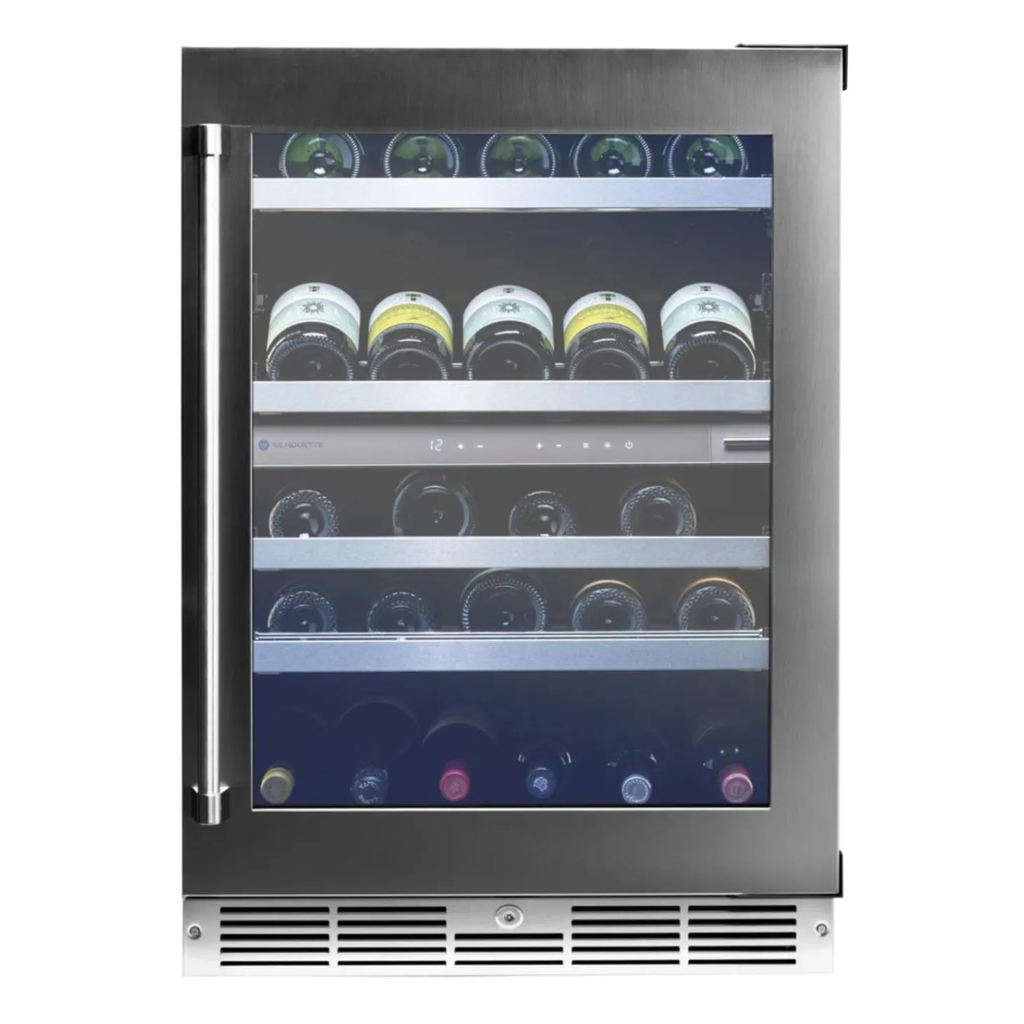 SILHOUETTE Cellier à vin encastré 24″ Inox 24" - SPRWC052D3SS