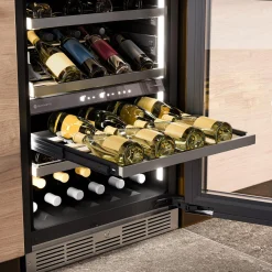 SILHOUETTE Cellier à vin encastré 24″ Inox 24